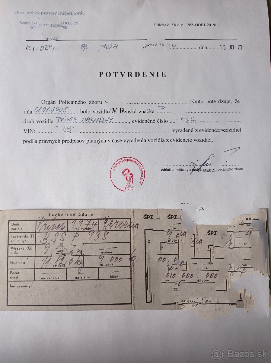Uloženie majlera - 2
