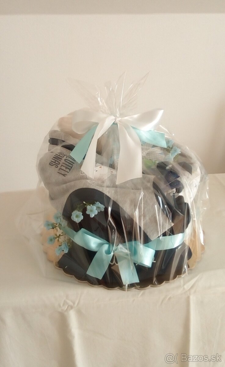 Plienková torta, darček pre bábätko - 2