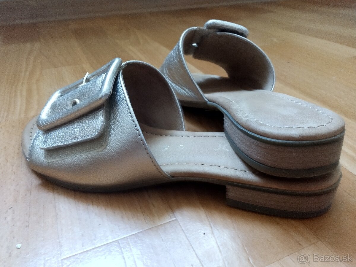 Šľapky Gábor kožené 37,5 veľkosť - 2