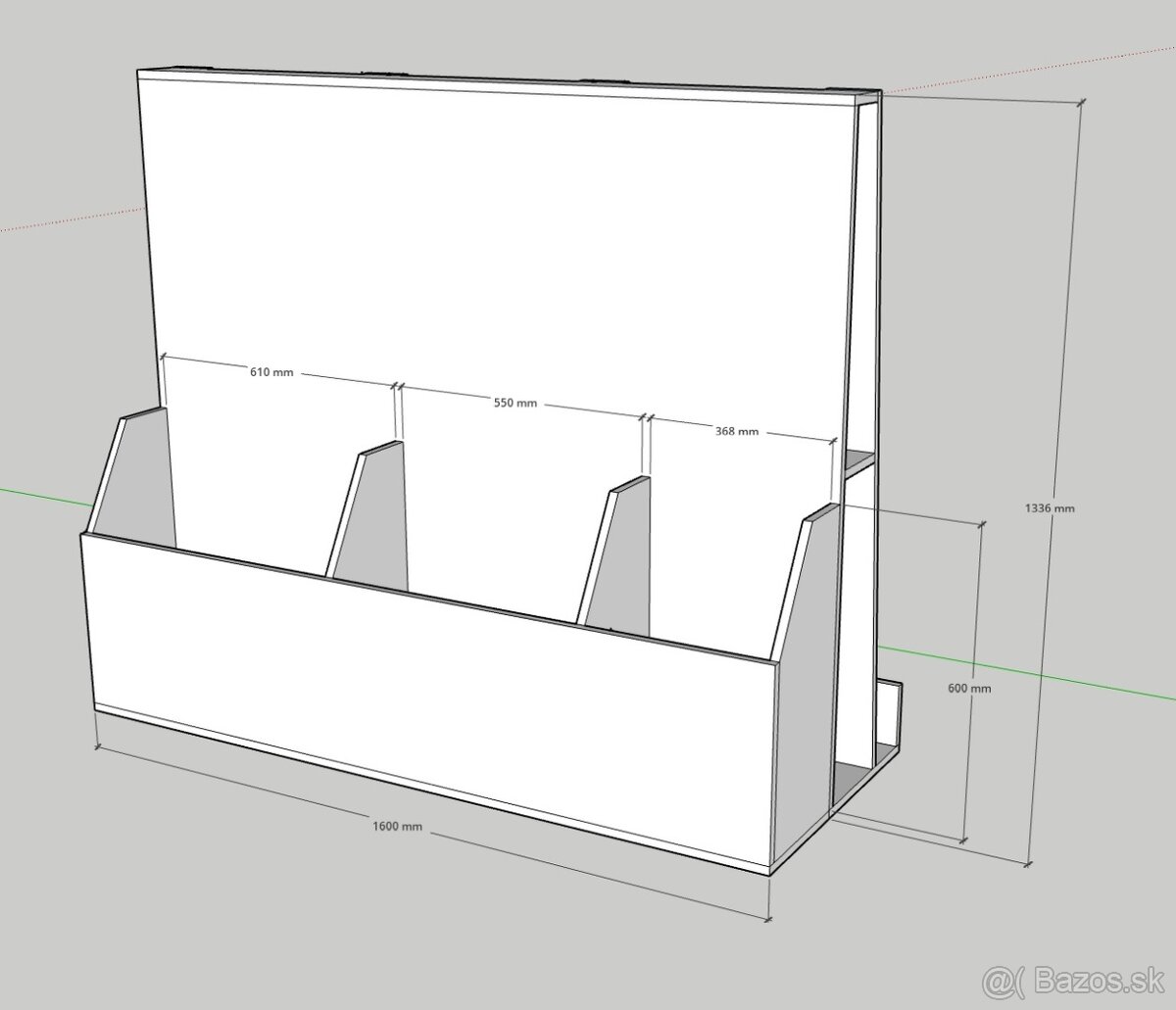 Zasobnik na drevo/dosky/porez - 2