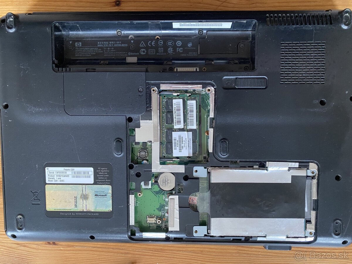 Notebook Compaq HP Presario CQ61 - 2