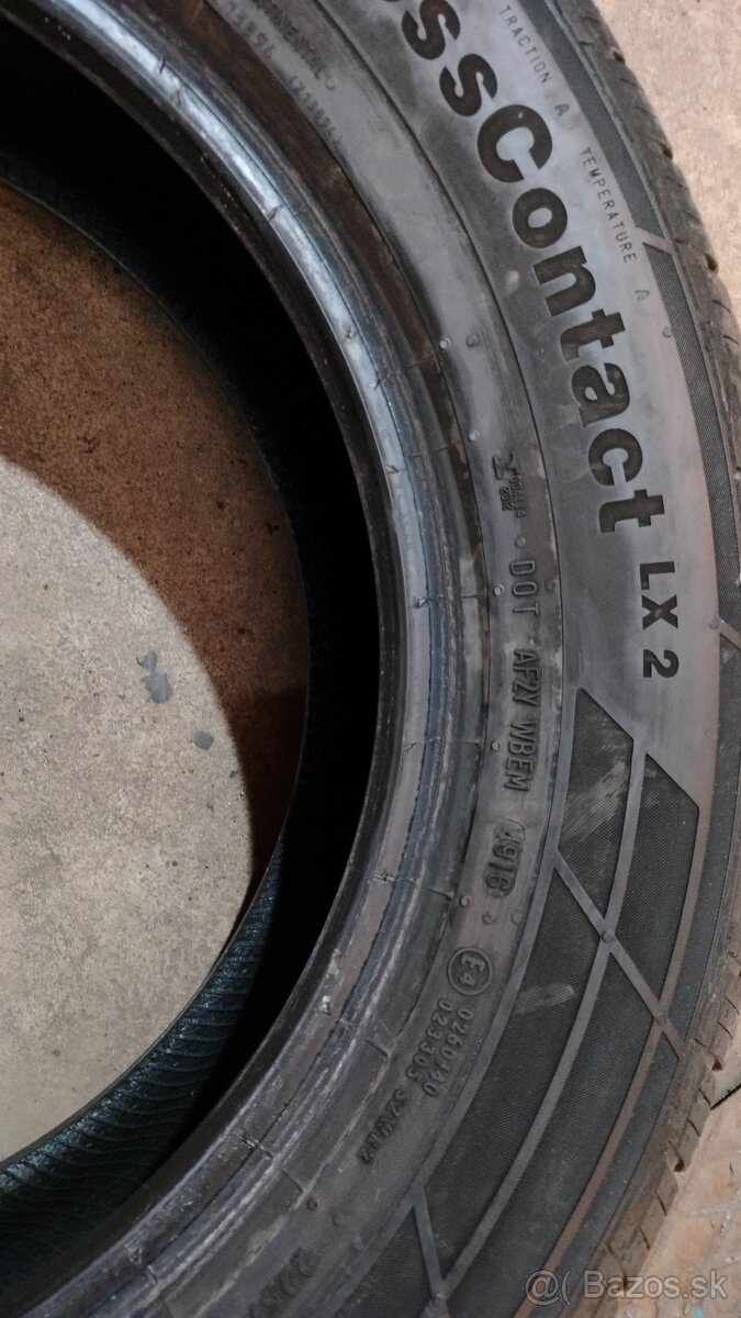 Predám sadu celoročnych pneu Continental 225/65 r17 - 2