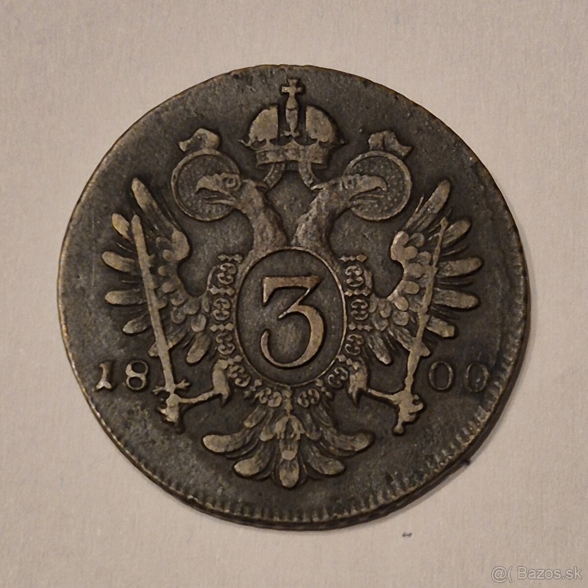 3 Grajciar 1800 S, František I. - 2