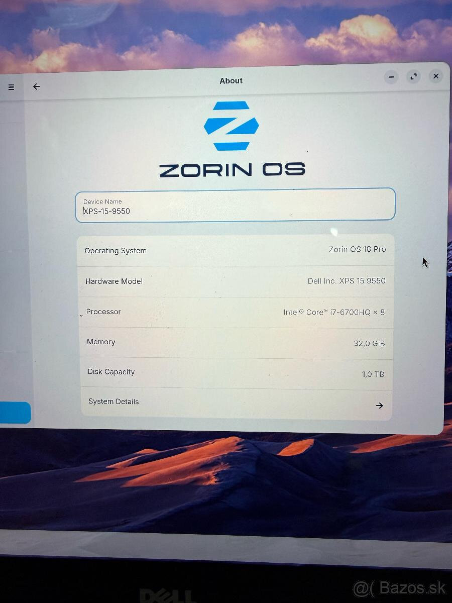 Dell XPS 15 4K (9550), 32GB, 1TB - 2