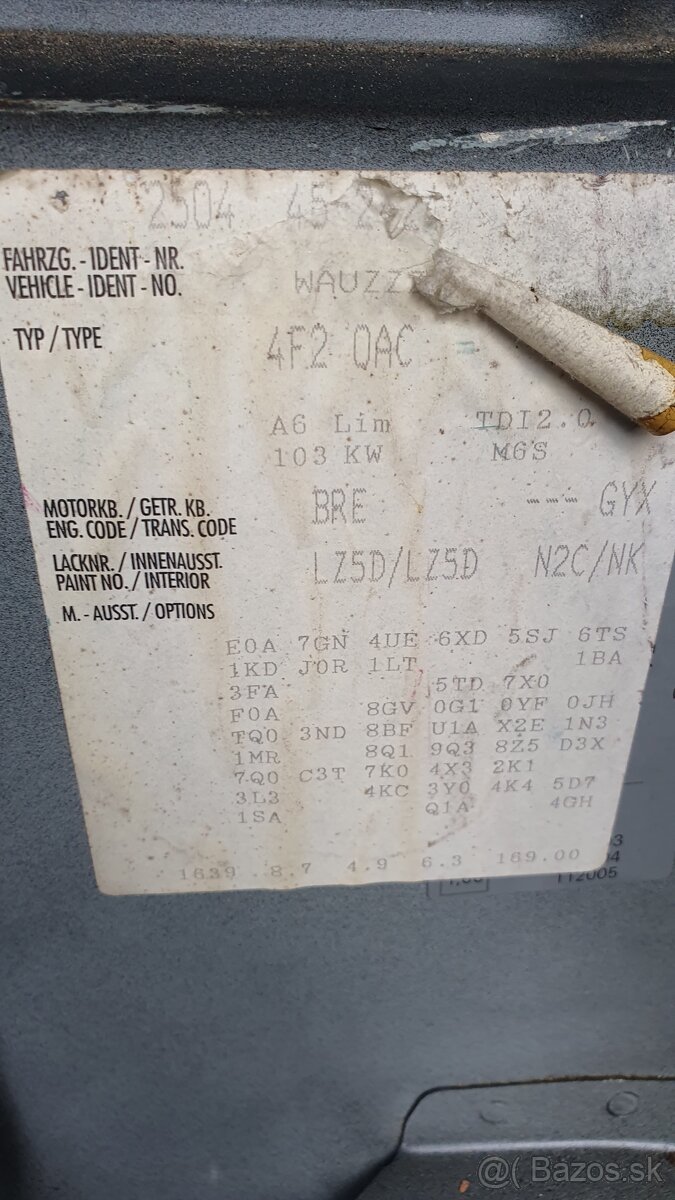 Audi A6 2007 2.0tdi - 2