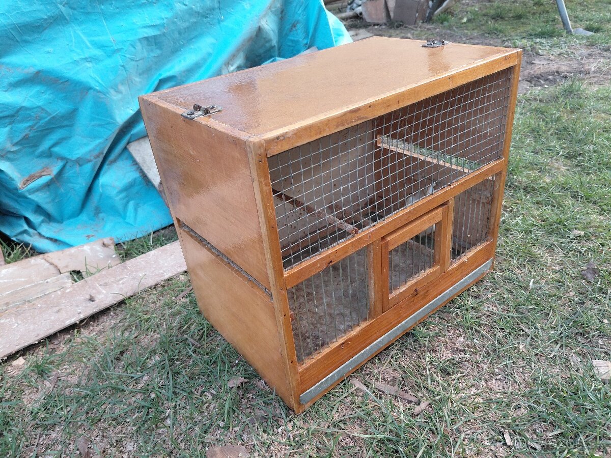 Drevená klietka pre vtáky - 2