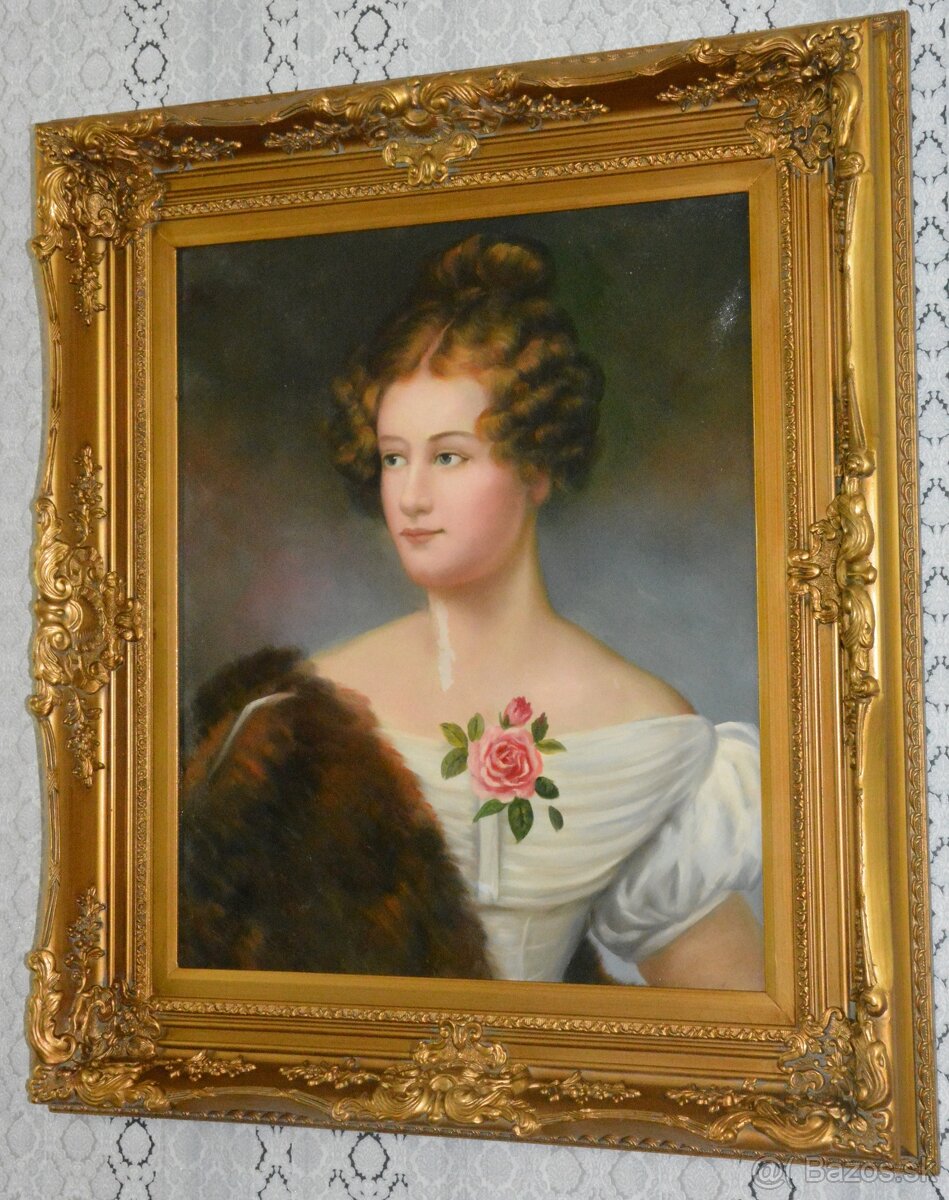 Obraz - Dáma - olej na plátně - 2