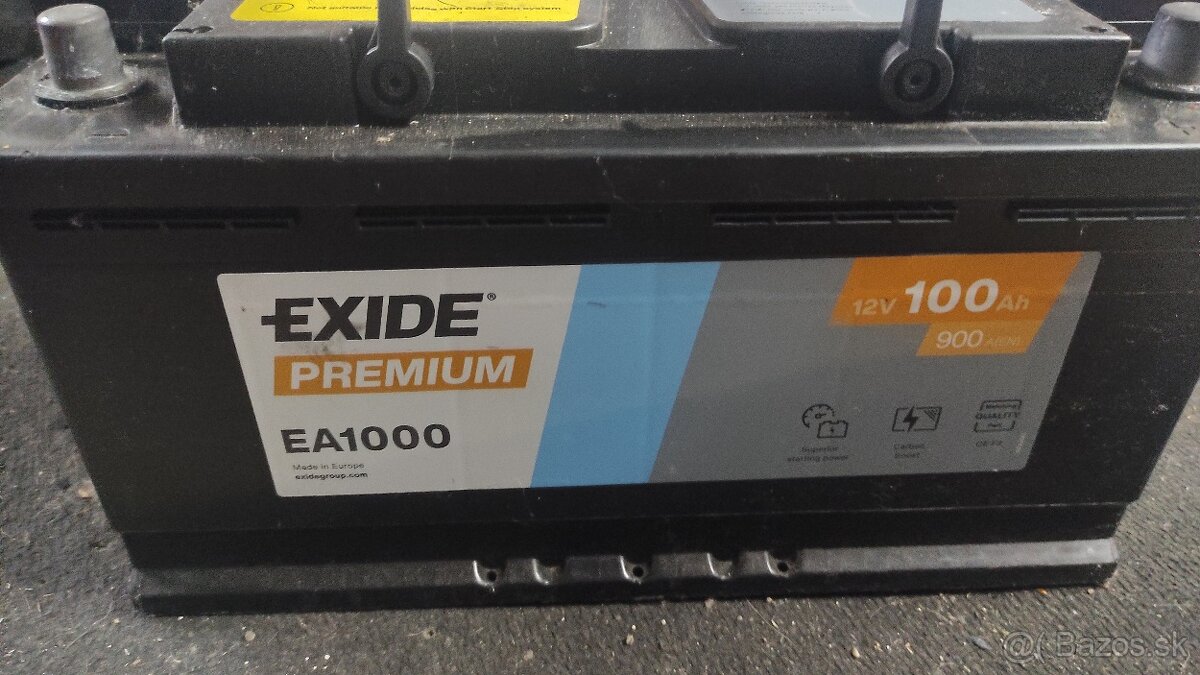Predam bateriu exide premiunm 100ah 900a - 2