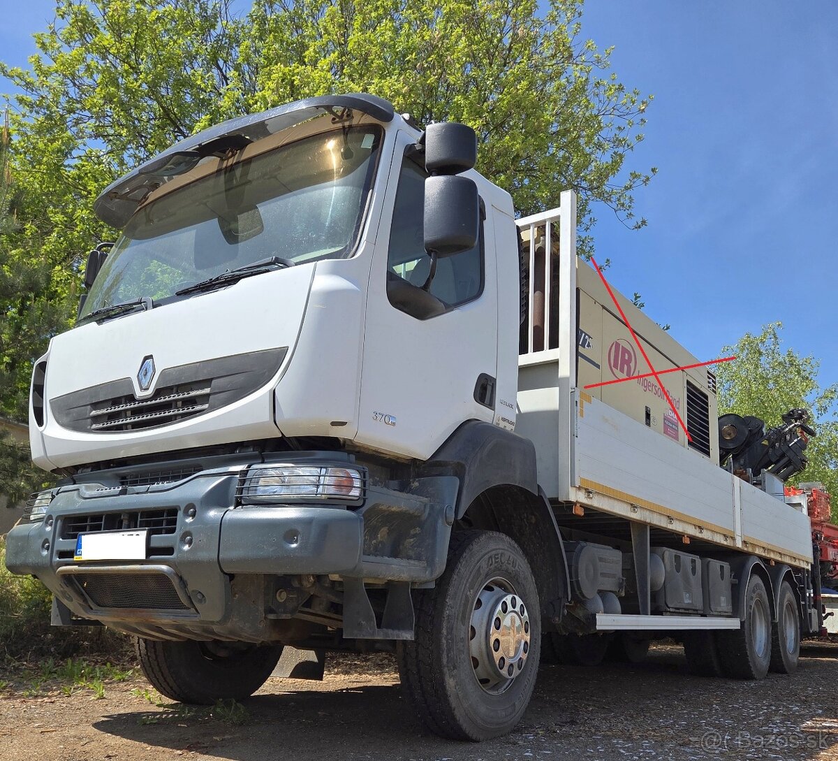 2008 Renault 6x4 +HR(2014) HIAB 188 jeřáb s radio valník 32t - 2