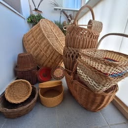 Prútené koše, košíky... - 2