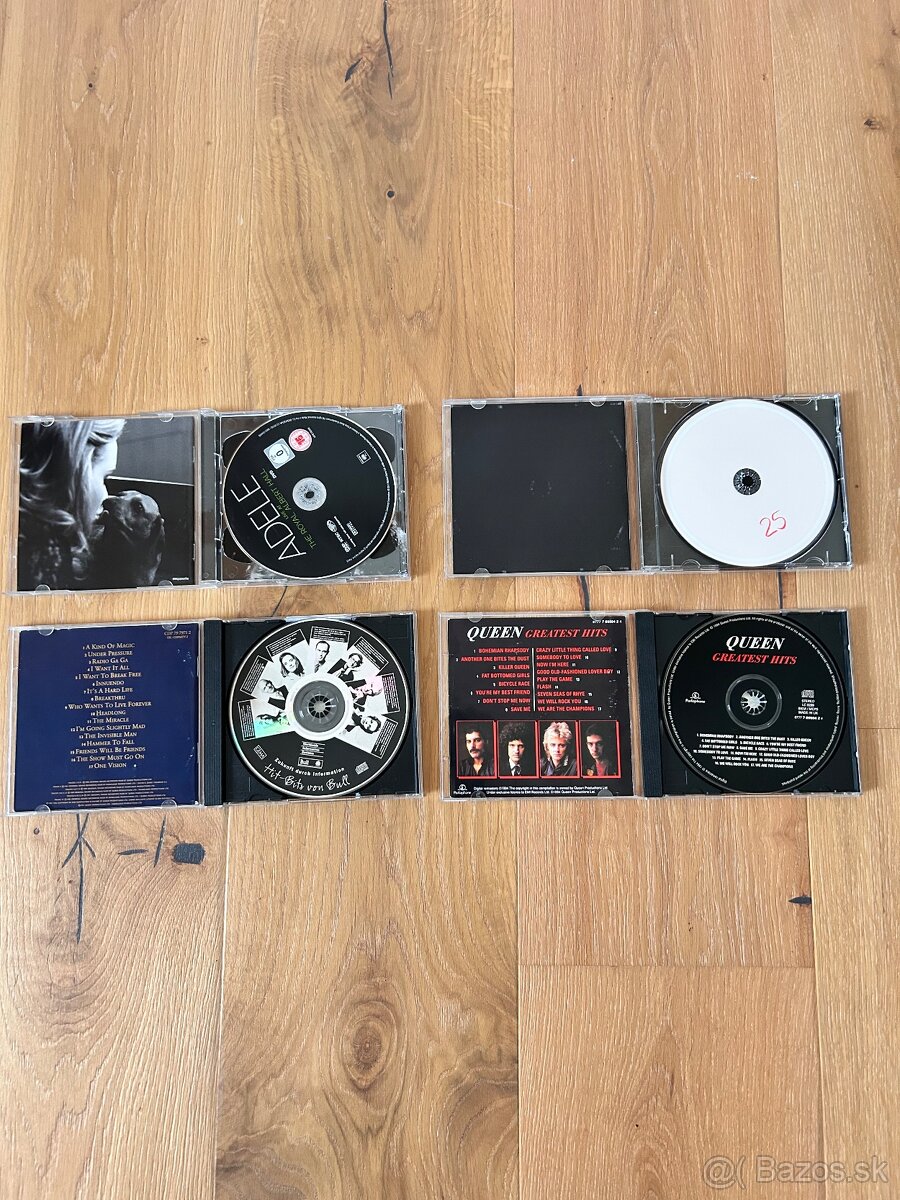 CD Adele 25, DVD Adele (Live Royal Albeth Hall), 2x CD Queen - 2