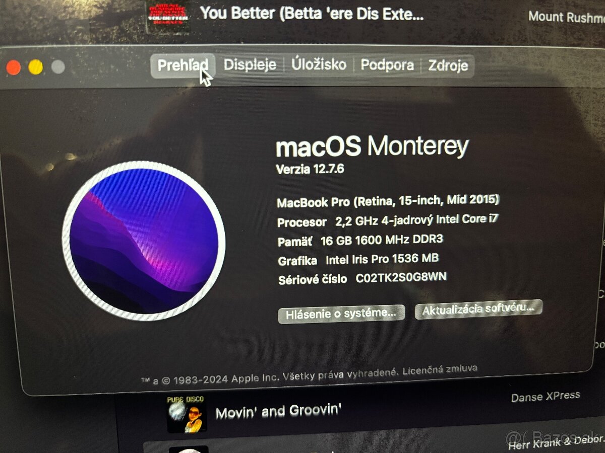 Macbook pro retina 15” Mid 2015 - 2