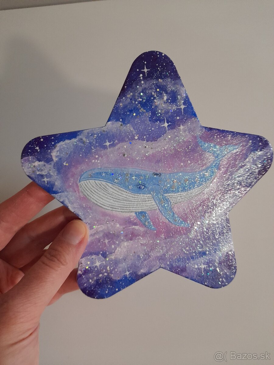 Akryl veľryba, vesmír - 2