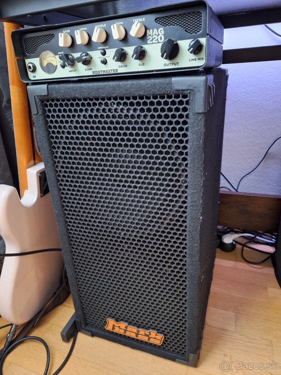 Basgitarovy zosilovac Ashdown RM220W + bedňa 2x10 - 2