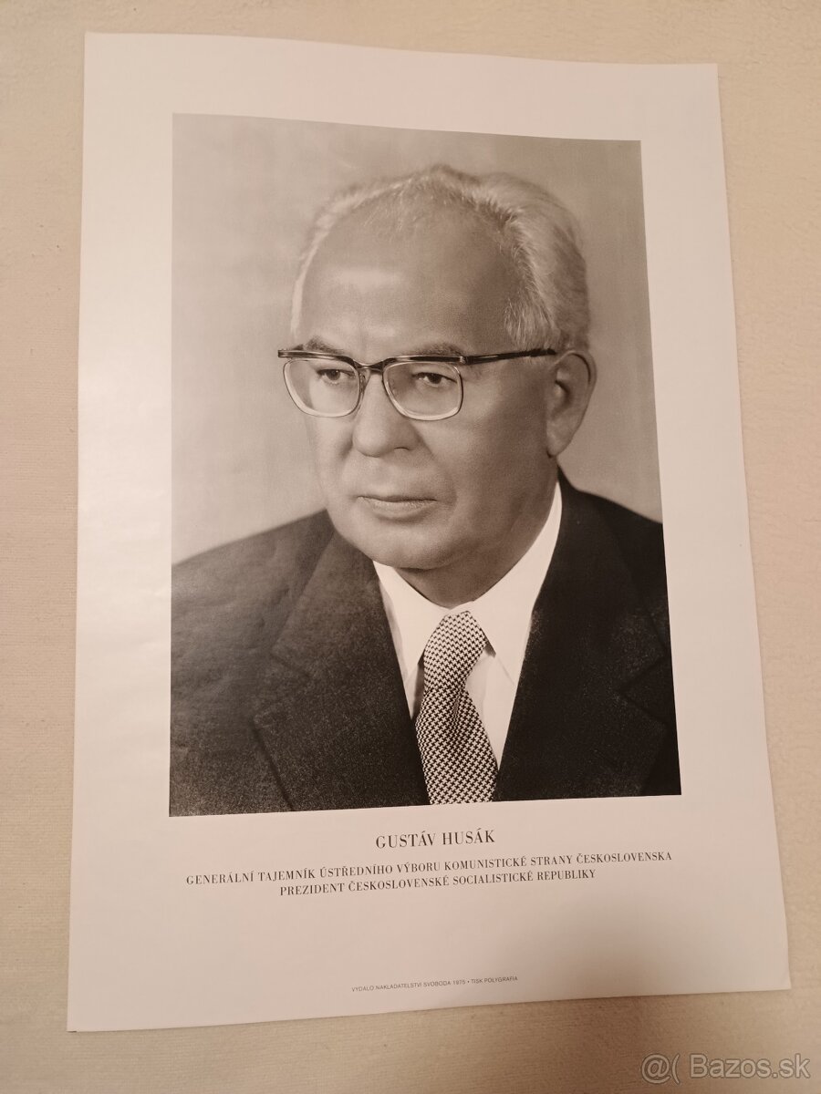 portrét Gustáv Husák - 2