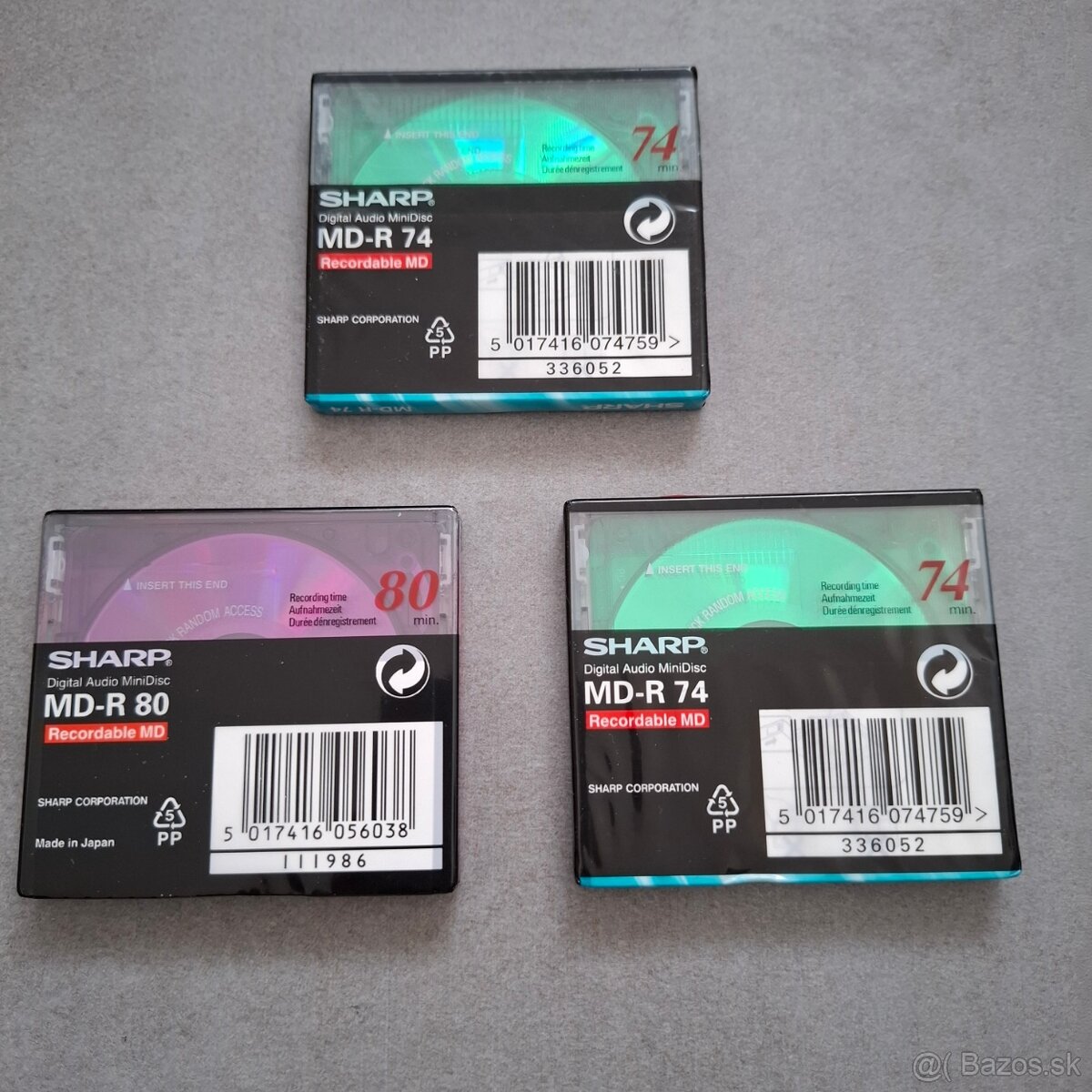 SHARP MD80 / MD74 / 3ks (predaj iba ako celok) - 2