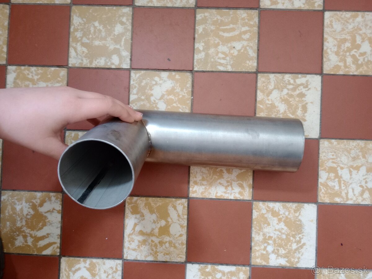 Predám nerezové koleno D80mm - 2