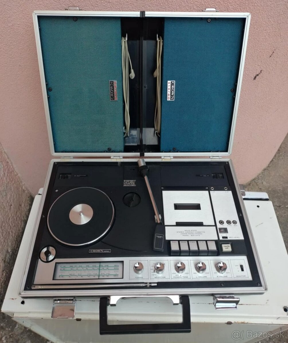 Prenosný mixážny pult v kufri (magnetofón, gramofón, rádio) - 2