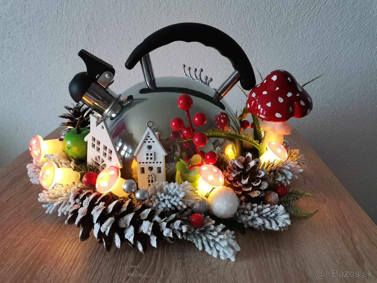 Dekorácie na stôl ,komodu, Vianoce - 2