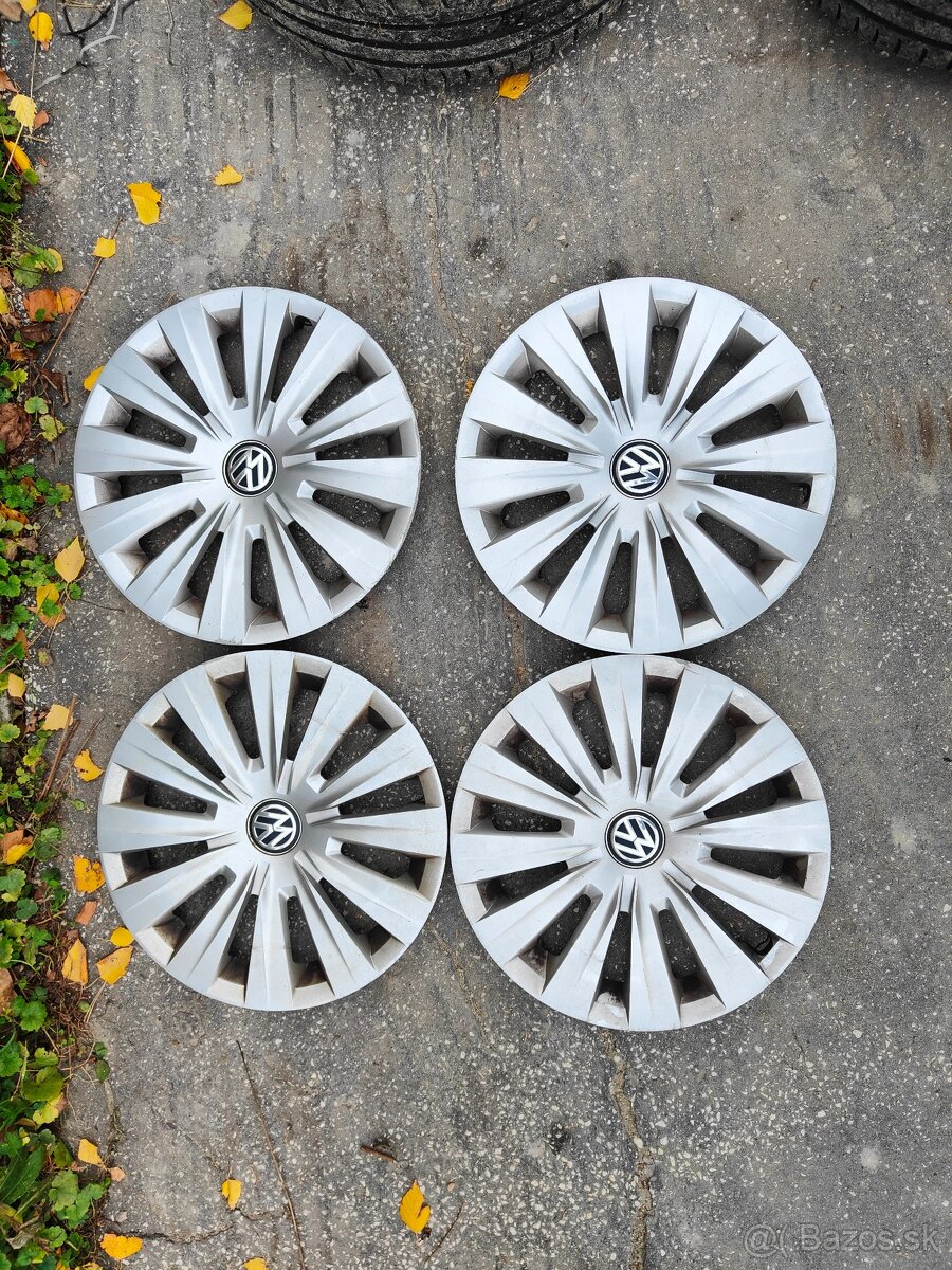 Sada plechovych diskov original VW + VW Puklice - 2
