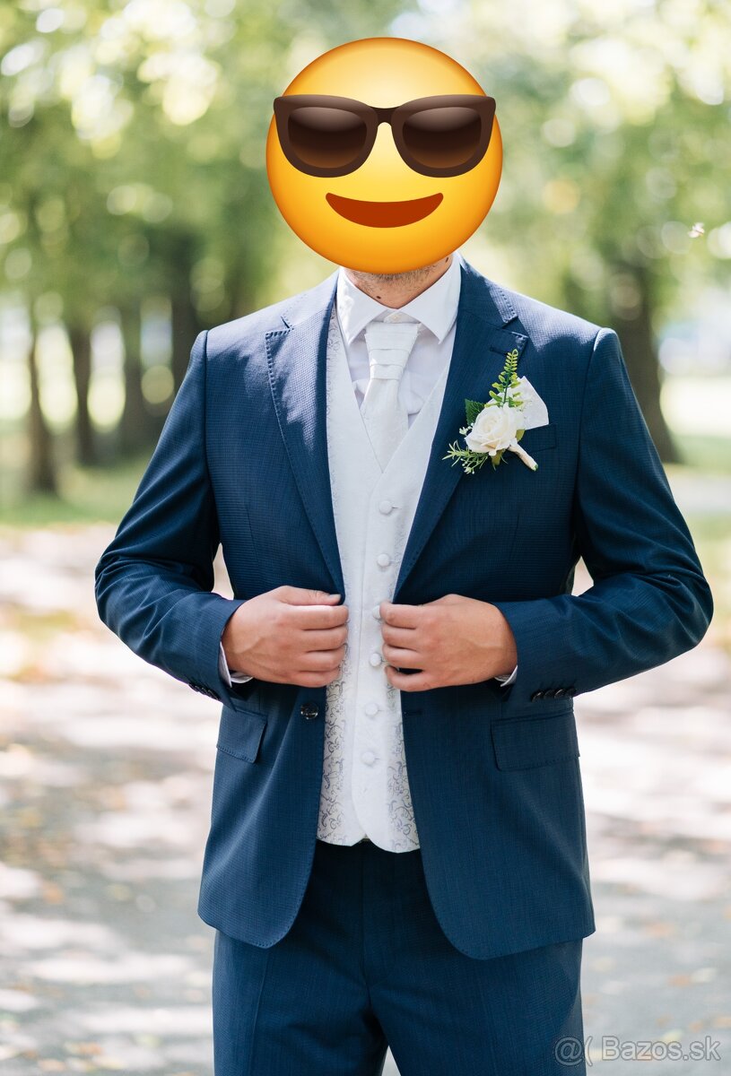 Svadobná vesta + kravata - 2