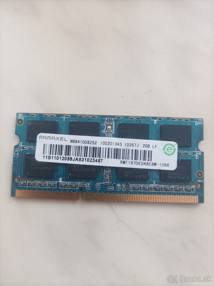 Predam 2x pamete ram do notebookou - 2