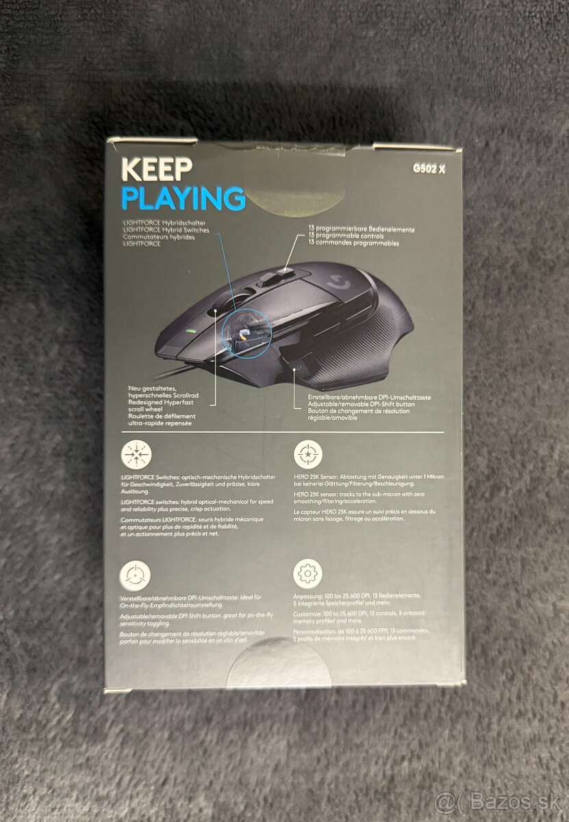 Logitech G502X Black - 2