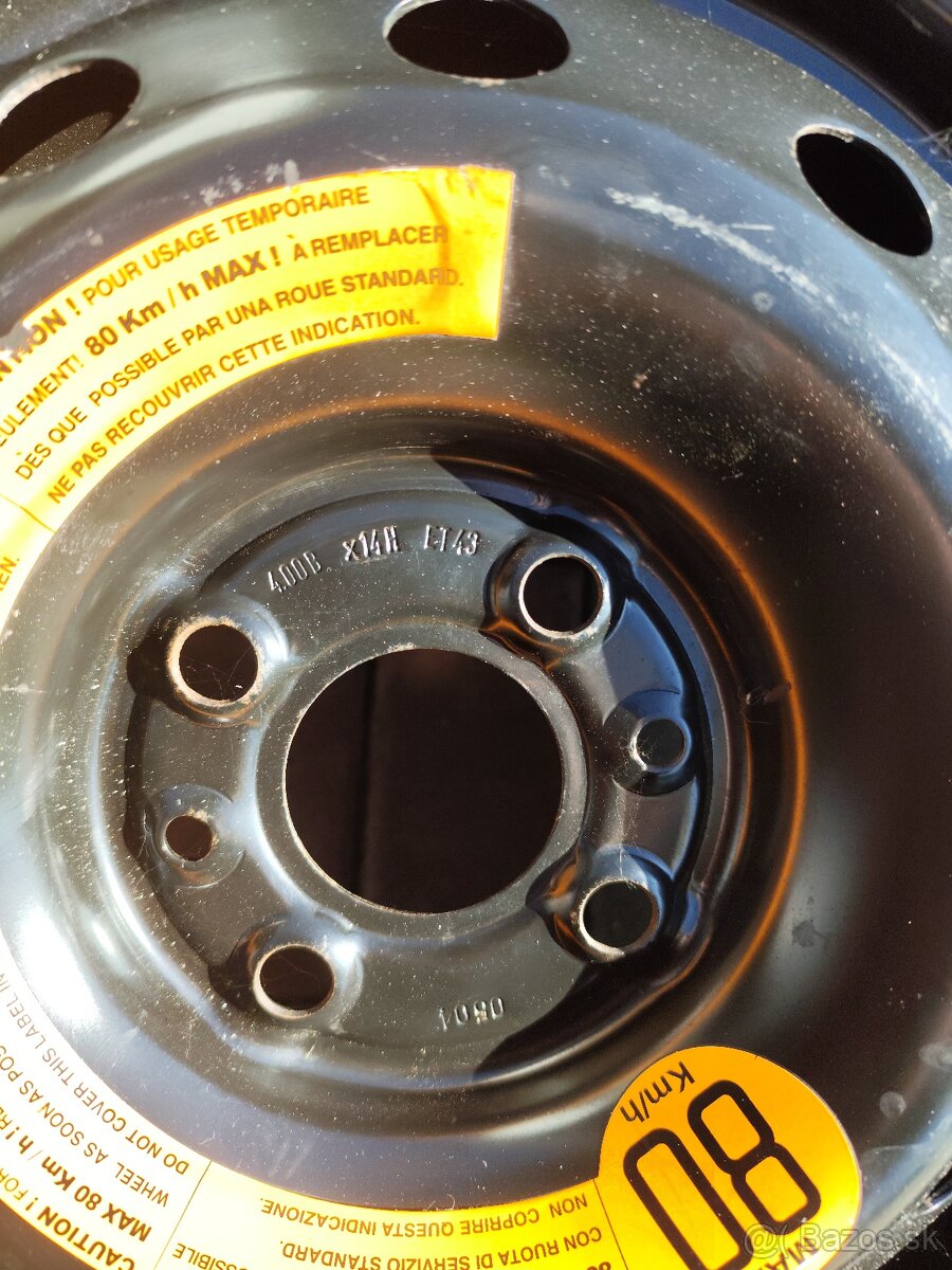 Dojazdová rezerva R14 4x98 - FIAT - 2