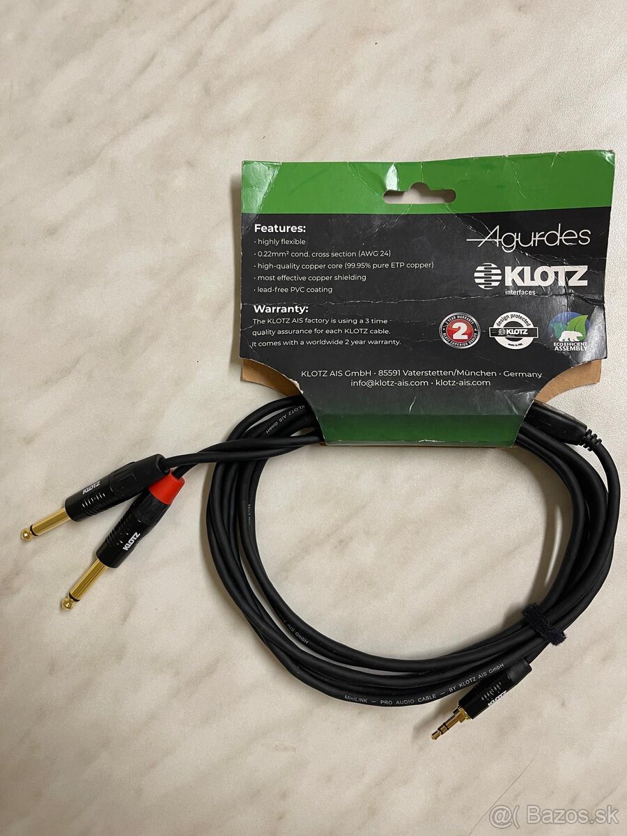 Káble audio zariadenia, 3m, 9,8ft , new - 2