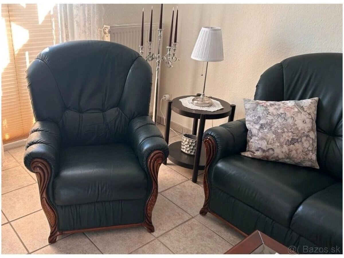 Luxusni italská kožená sedací souprava 3+1+1, 4094 - 2