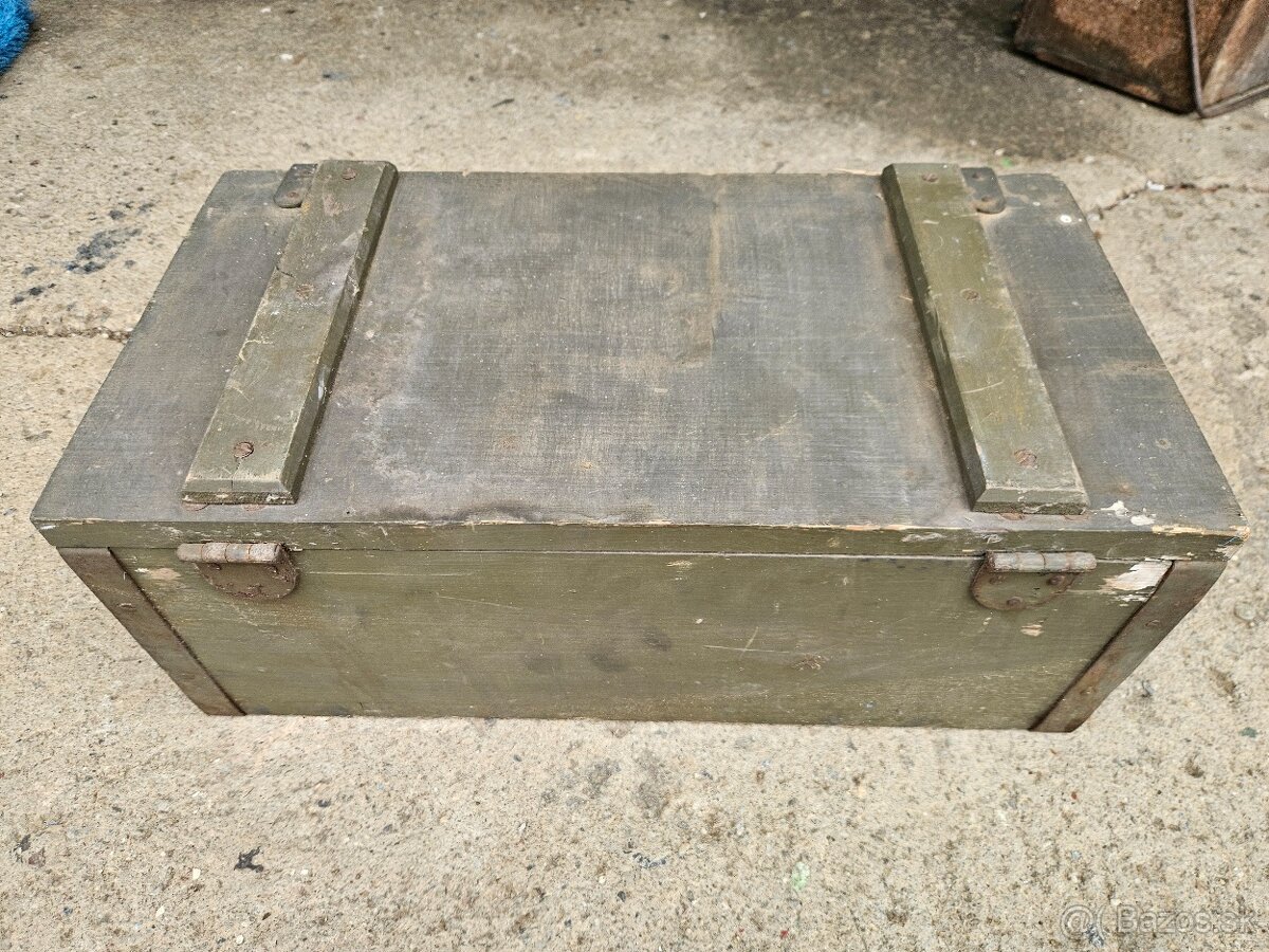 Vojenska drevena krabica bedňa 2. - 2