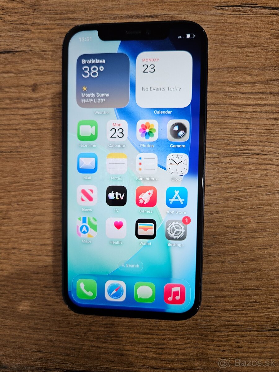 Iphone 12 black 64gb 100% zdravia batera - 2