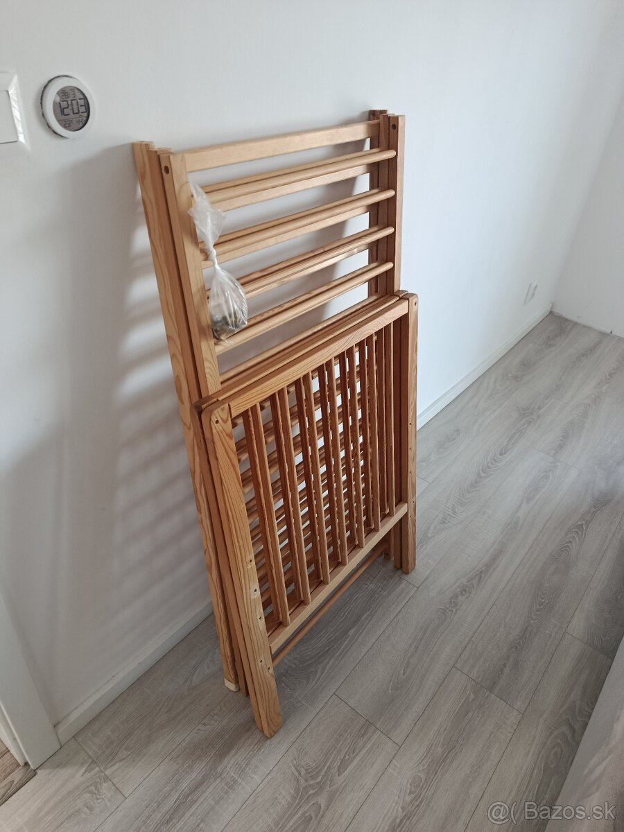 Detská drevená postieľka - 2
