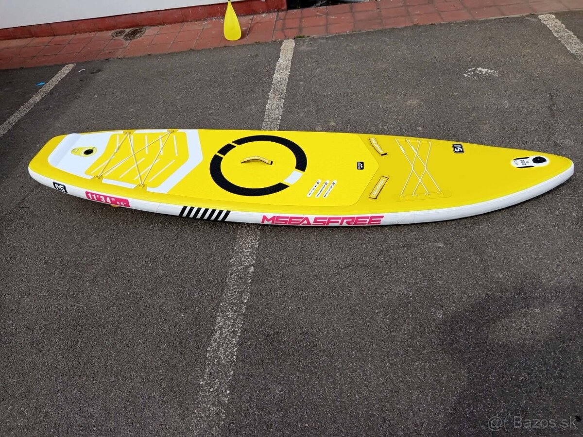 Paddleboard zlto-biely - 2