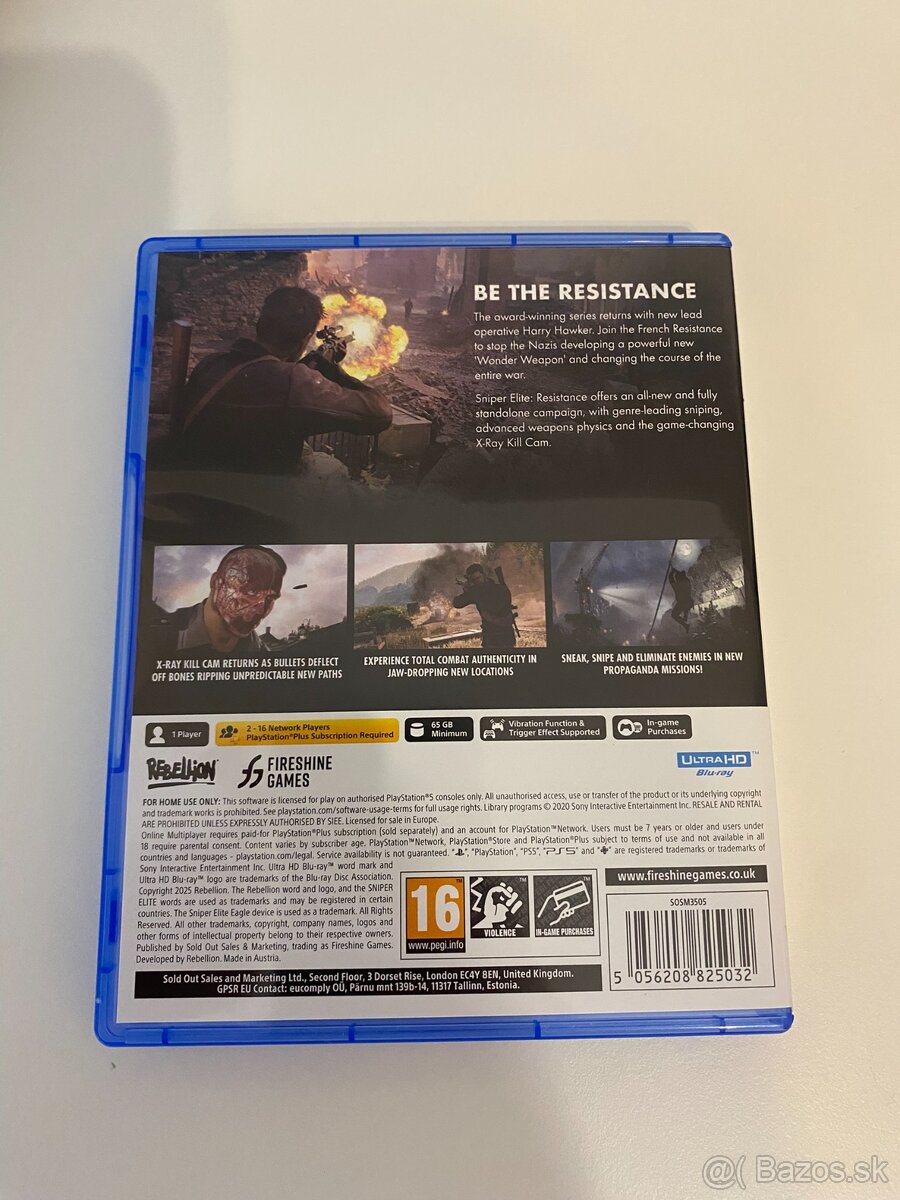 Sniper Elite 6 - Resistance PS5 - 2
