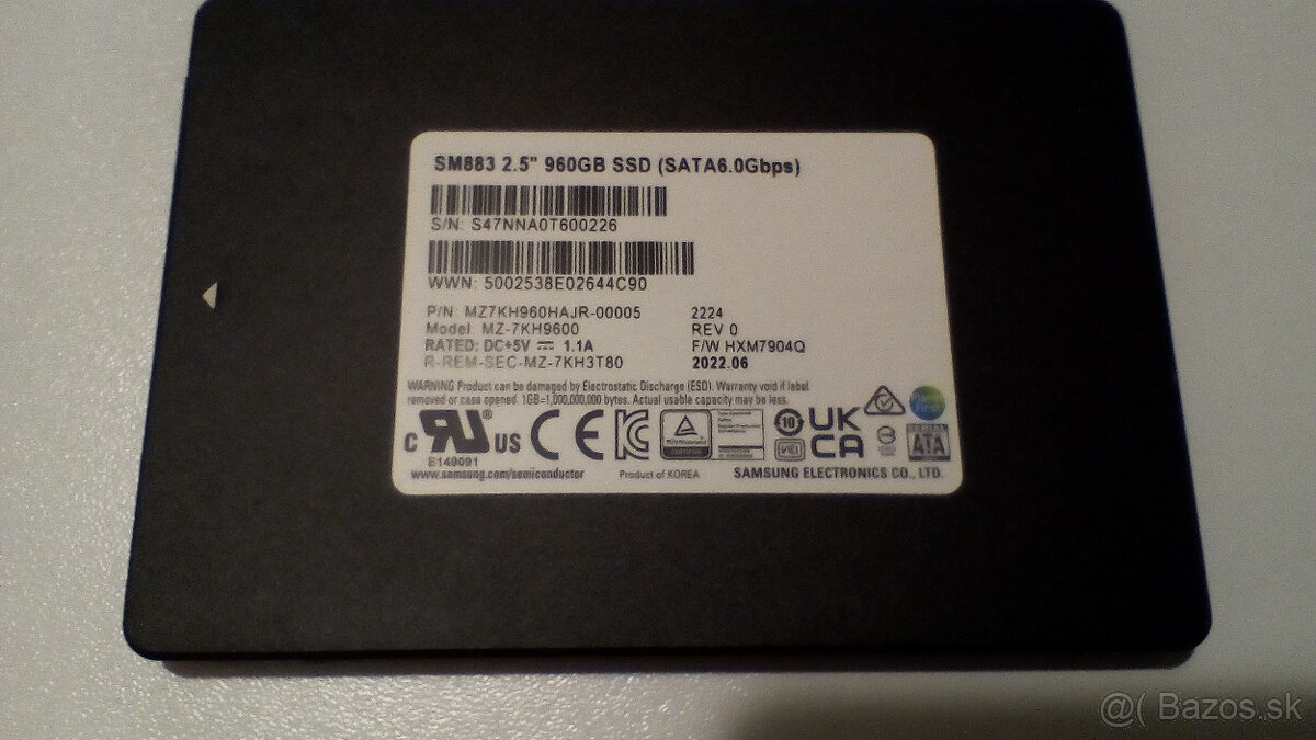 Predám Samsung 1TB SSD (posledné MLC disky) - 2