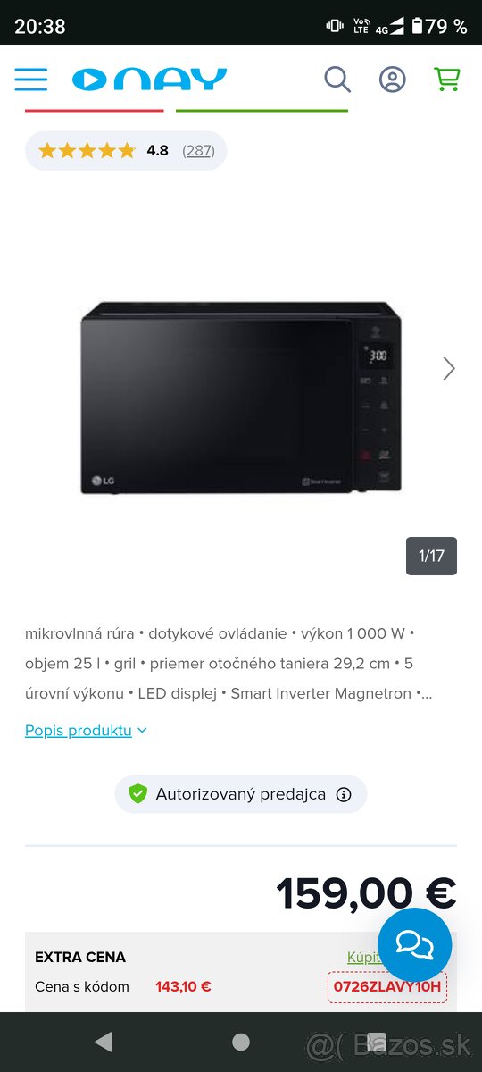 Mikrovlnná rúra LG - 2