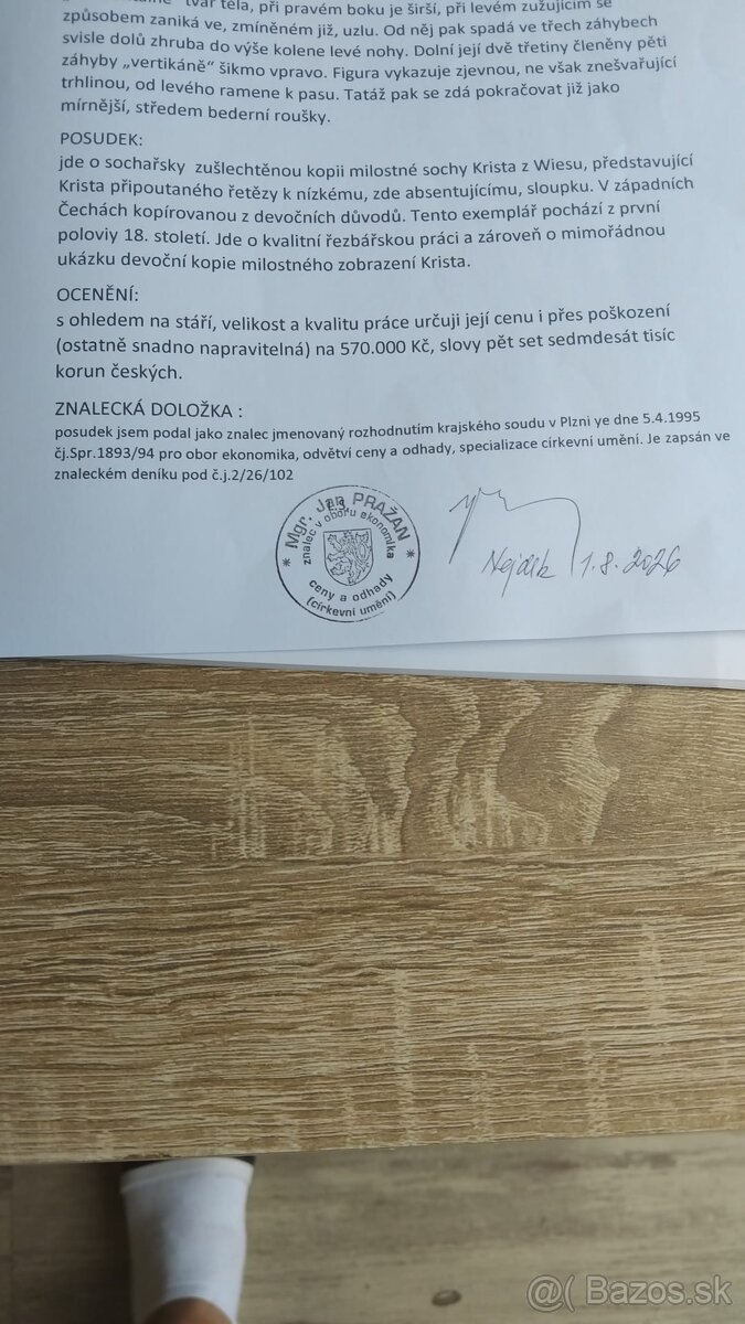 Barokní dřevořezba Ježíš - 2