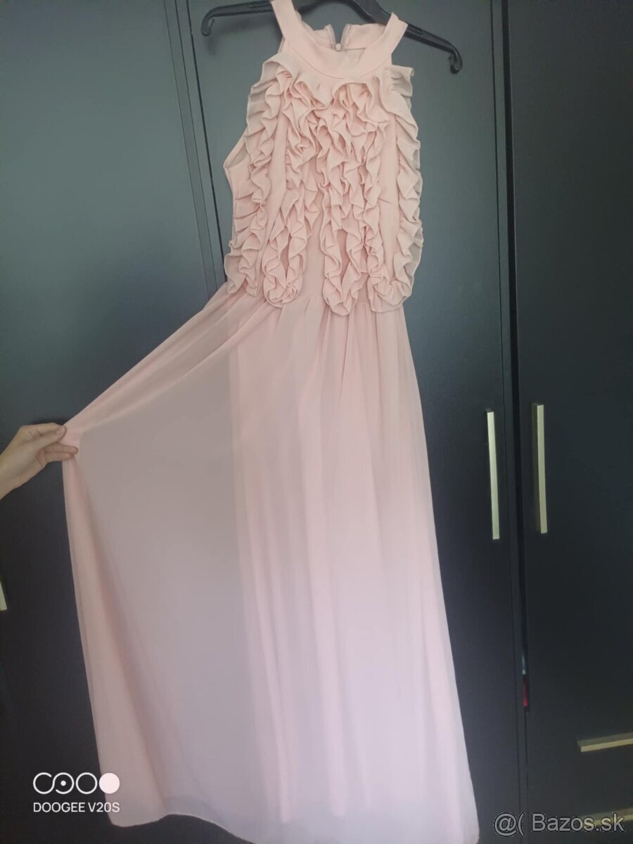 Elegantné dlhé šaty, veľkosť 38 - 2