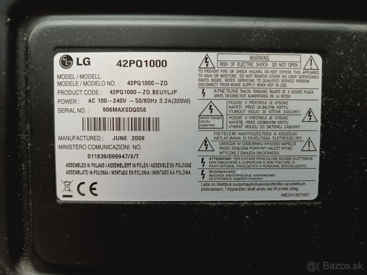 LG 42PQ1000 – 42” televízor so stojanom a ovládačom - 2