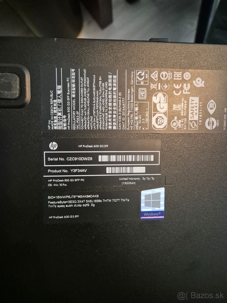 Hp prodesk 600 g3 sff - 2