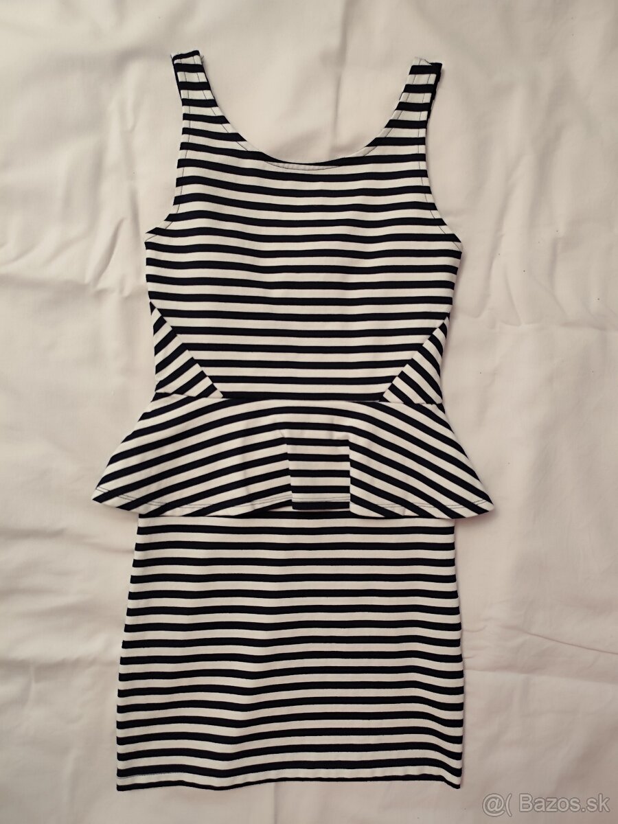 Letné pruhované šaty DIVIDED H&M - 2