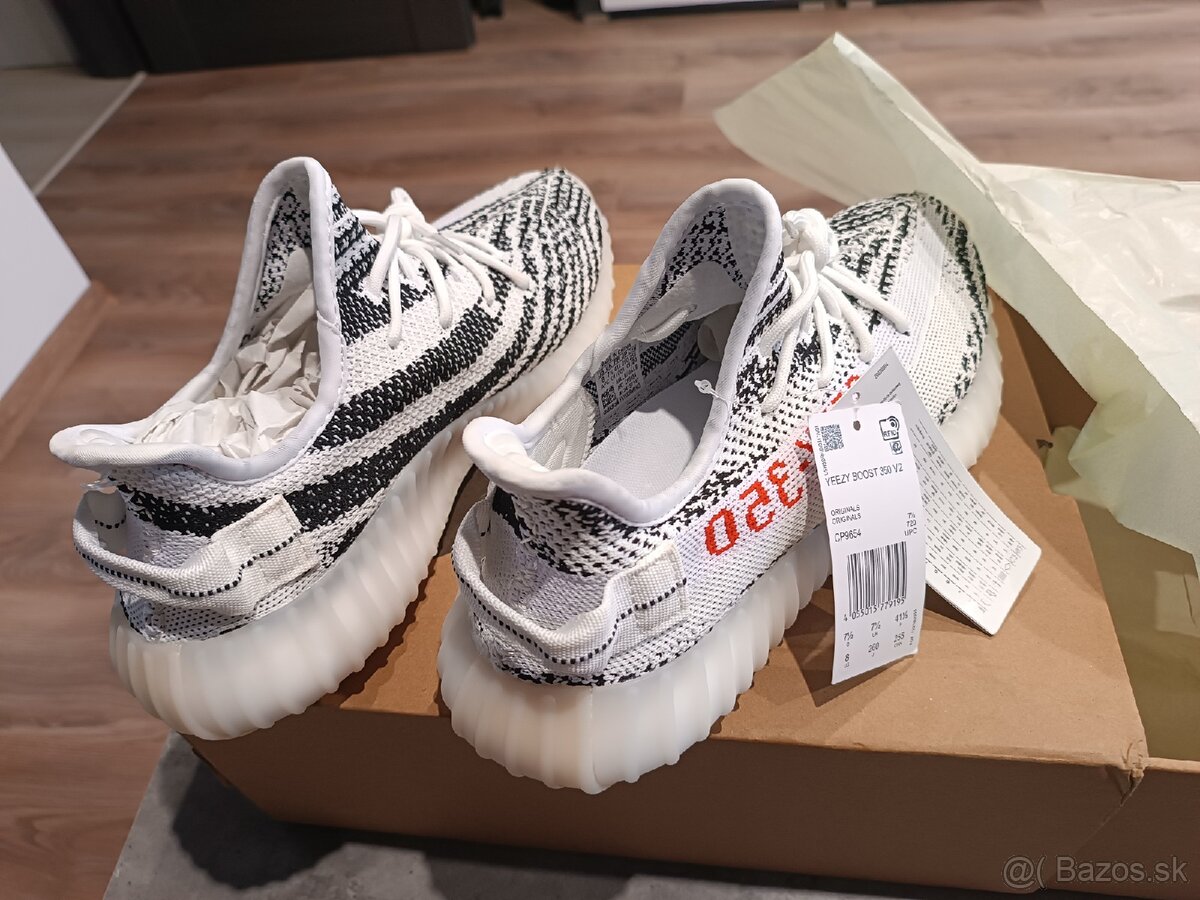 350 V2 Zebra Yeezy Boost 41 1/3 - 2