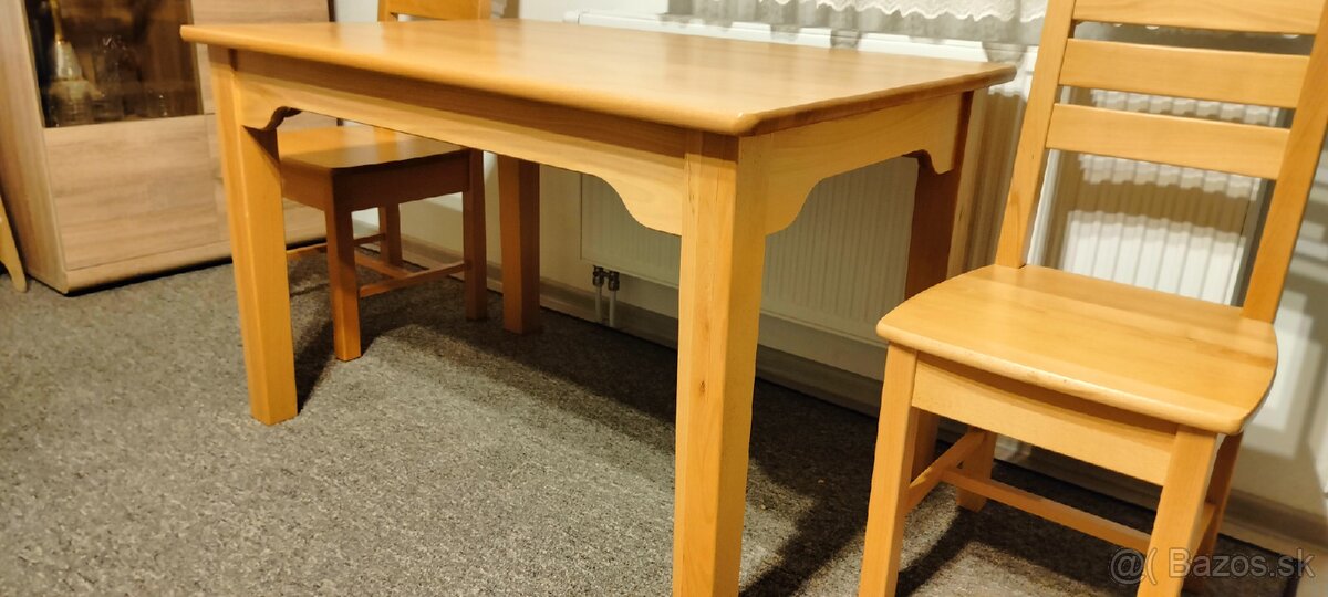 Bukový kuchynský stôl so stoličkami - 2