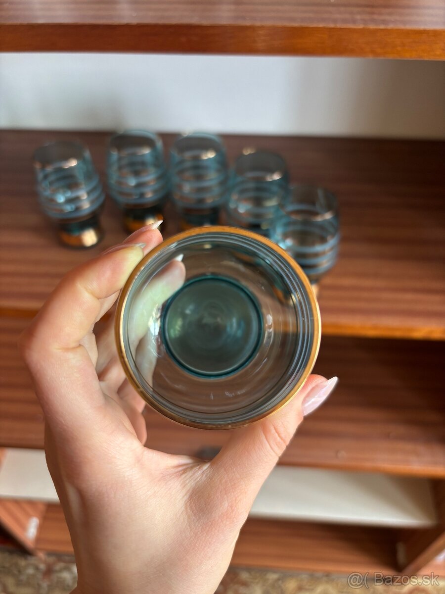 Modre pozlatene pohare - 2