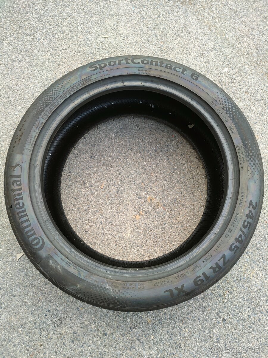245/45/R19 XL Continental SportContact 6 - 2
