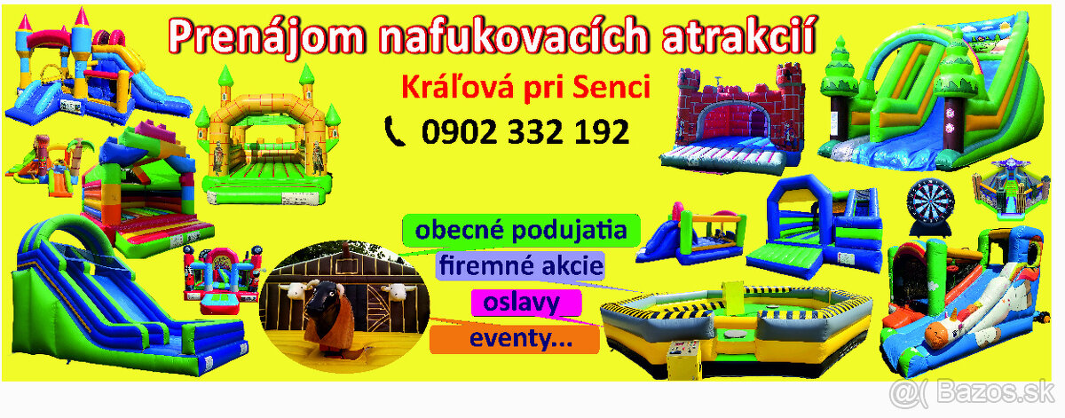 Prenájom nafukovacích atrakcií - 2