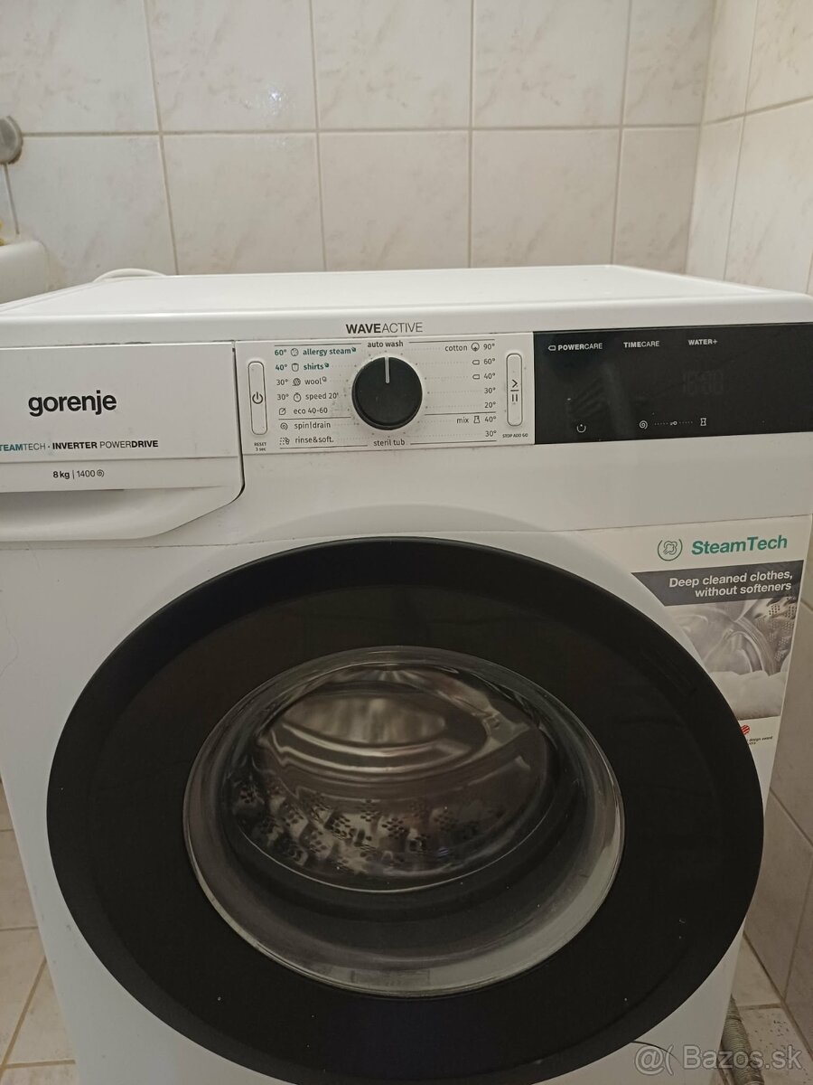 Práčka Gorenje Essential WEI84SDS SteamTech biela - 2