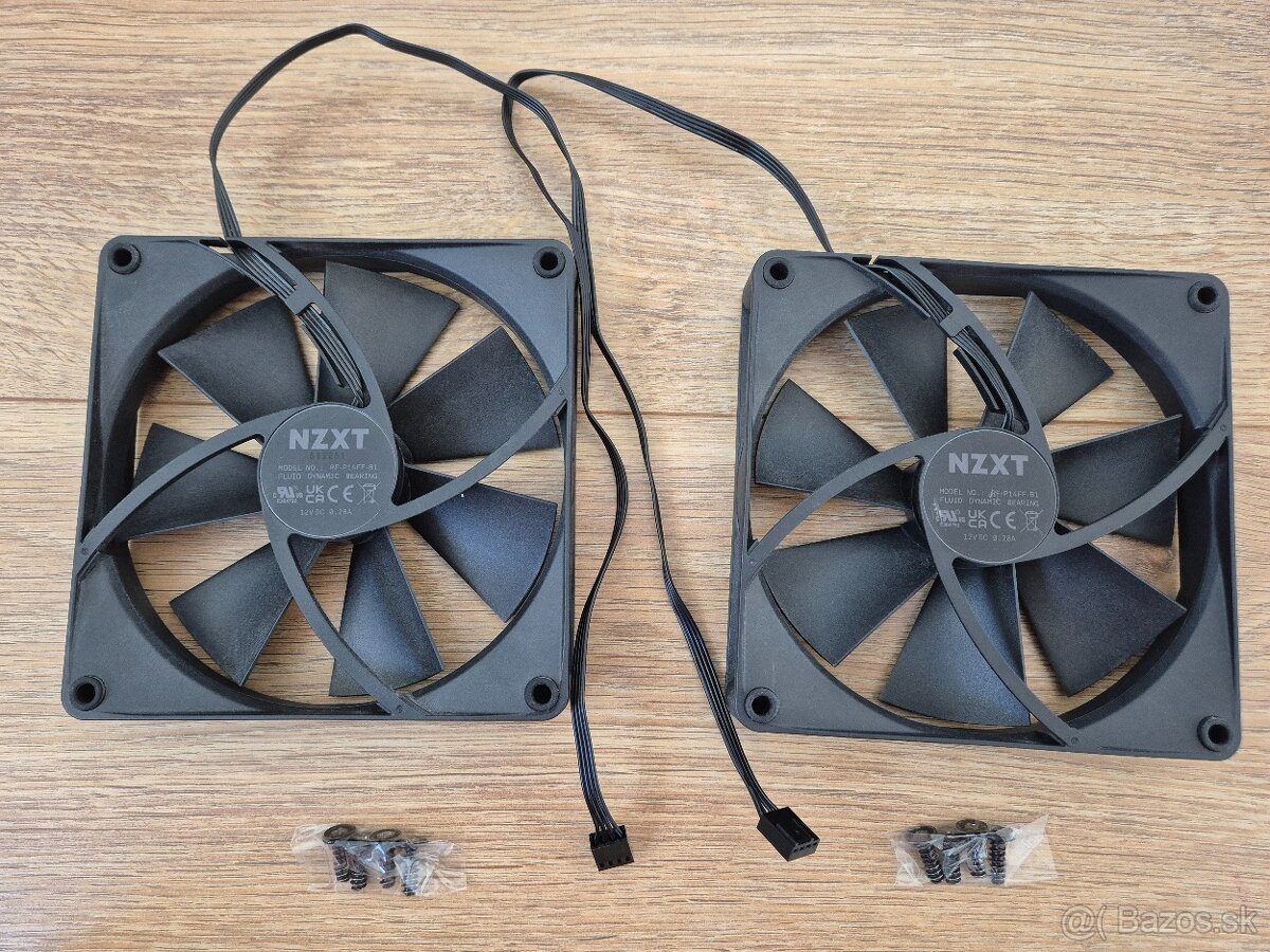 Predám dva ventilátory NZXT 140mm, 4 pin - 2