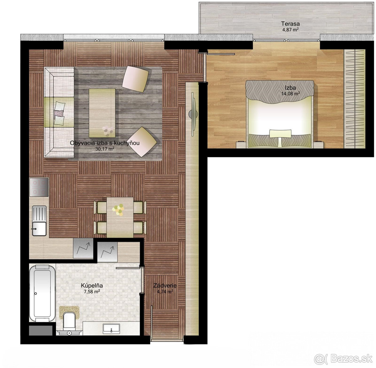 BOSEN | IDEAL Homes | 2 izbový byt, Dunajská Streda - 2